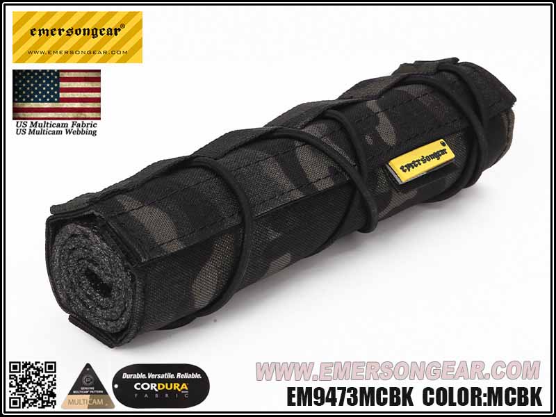 Silencer Airsoft Suppressor Cover  Emersongear Shooting Muffler - 18cm  Multicam - Aliexpress