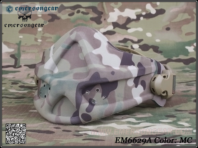 Emersongear Neoprene Hard Foam Mask BK