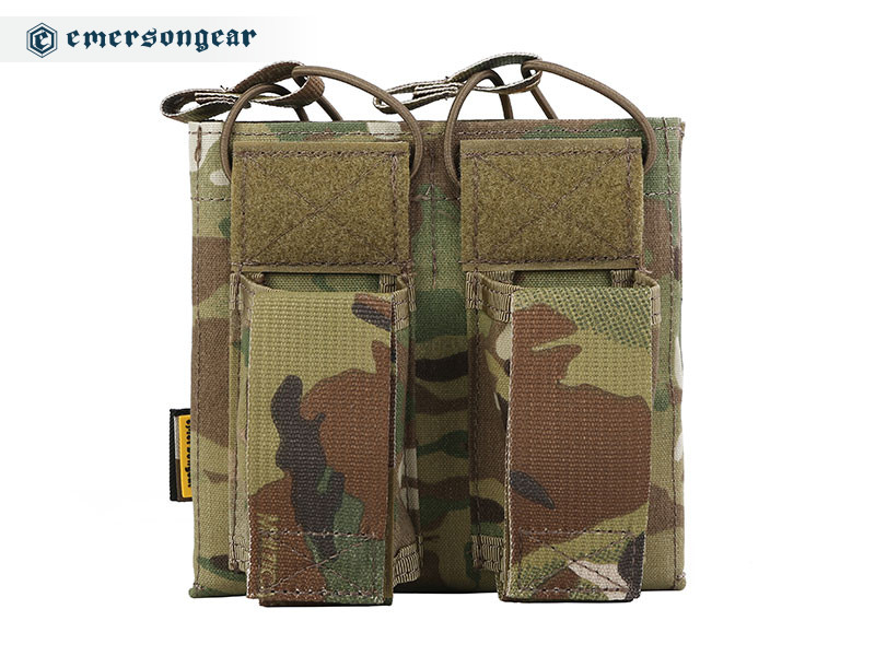 Emersongear 5.56＆Pistol Double Open Top Magazine Pouch Multicam500D